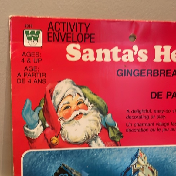 Vintage 1976 NEW Santa’s Helper Gingerbread Village - Picture 3 of 8